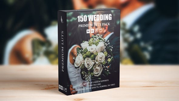 【调色预设】150个专业婚礼电影LUTs视频调色预设 150 Professional Cinematic Wedding LUTs for Filmmakers