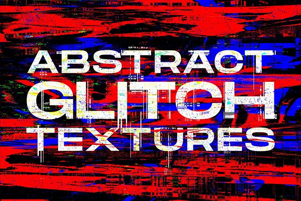 【图片素材】14张毛刺故障抽象抖动RGB色彩分离照片纹理叠加特效图片素材 Abstract Glitch Art Textures