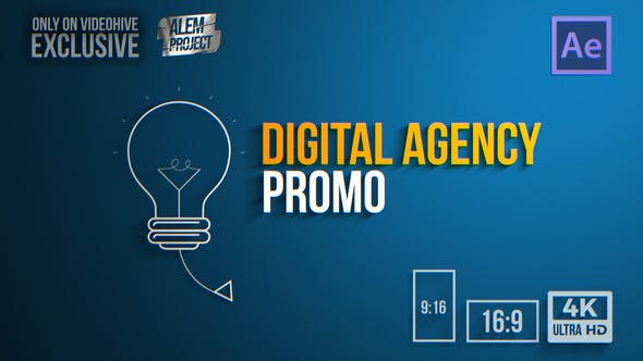 【AE模板】创意销售业务宣传促销展示动画 Digital Agency Promo
