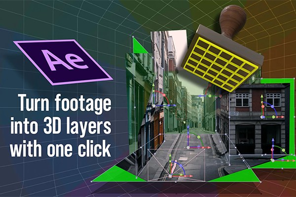 【AE脚本】将素材快速映射到任何3D实体上 3D Plane Stamp v1.7 + 使用教程