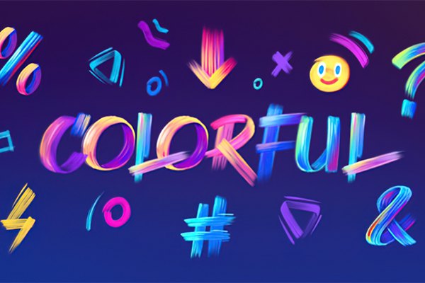 【AE模板】手写涂鸦笔触风格字母数字画笔文本动画 Paint Brush Typography Kit