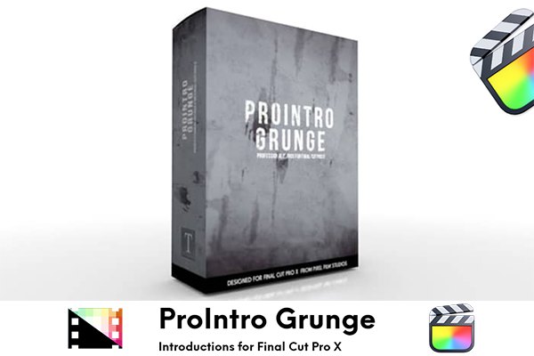 【FCPX插件】30组悬疑恐怖沉闷惊悚电影文字标题动画 Pixel Film Studios – ProIntro Grunge