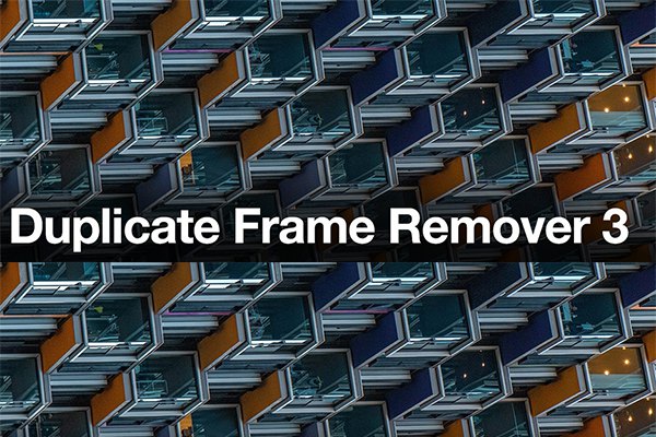 【AE脚本】快速删除素材中的重复帧 Duplicate Frame Remover v3.1 +使用教程