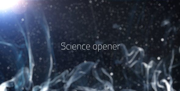 【AE模板】科技感点线粒子连接抽象背景文字标题开场片头动画 Science Opener