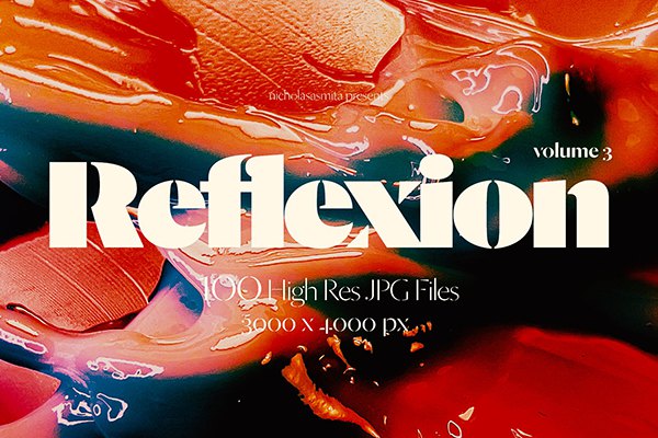 【图片素材】100款高级摇滚光泽奶油液体凝胶塑料纹理抽象艺术设计背景图片素材 Reflexion Background Texture Vol III