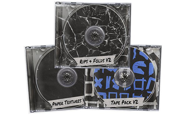 【PNG素材】220+复古设计不干胶贴纸胶带划痕撕裂折印纹理PNG创意素材 Bryan Delimata–Ultimate Texture Bundle v2