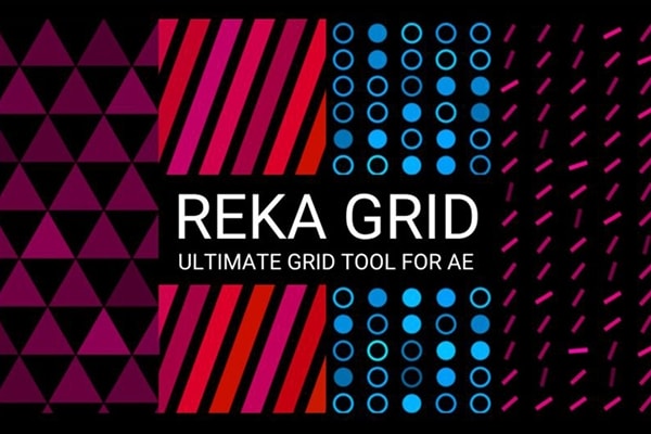 【AE插件】图形矩阵网格排列自定义动画生成器 Reka Grid v1.3.5 Win/Mac汉化版 +使用教程