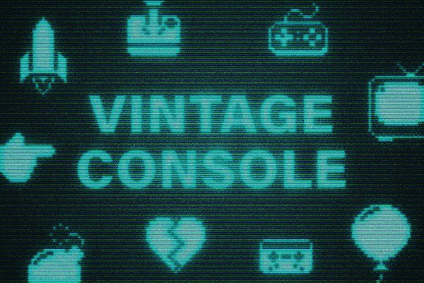 【PSD模板】复古像素化街机游戏图像照片扫描线故障特效PSD模板 Pixel Arcade Photoshop Effect