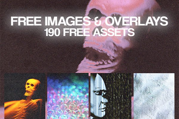 【图片素材】190张抽象设计酸性艺术背景底纹图片素材 190 Free Images and Overlays