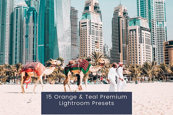 【LR预设】15款青橙色人像旅拍风光摄影调色Lightroom预设 15 Orange & Teal Premium Lightroom Presets
