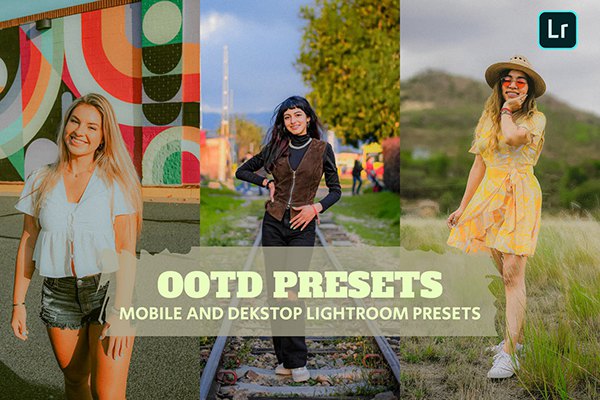 【LR预设】7款高品质 OOTD人像旅拍摄影调色Lightroom预设 OOTD Presets Lightroom Presets