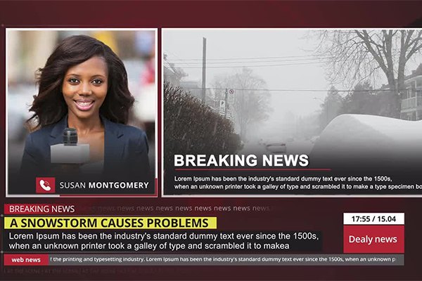 【AE模板】电视节目突发新闻栏目包装文本标题字幕条图文排版动画 Breaking News Graphics Mega Package 4K