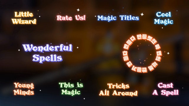 【AE模板】神奇魔法棒火花粒子文字标题动画 Magic Titles