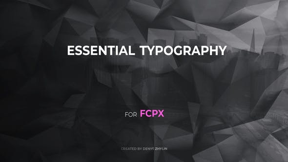 【FCPX插件】30种简洁基本文字标题排版动画 Essential Typography