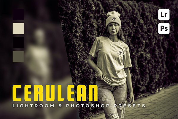 【LR预设】6款复古人像摄影单色胶片后期调色Lightroom预设 6 Cerulean Lightroom and Photoshop Presets