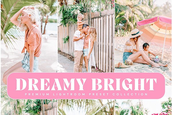 【LR预设】10款梦幻柔和明亮鲜艳色彩人像照片调色Lightroom预设 Lou & Marks – Dreamy Bright Presets