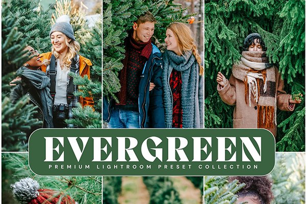 【LR预设】10款干净清新明亮自然森系人像摄影调色Lightroom预设 Lou & Marks – Evergreen Presets