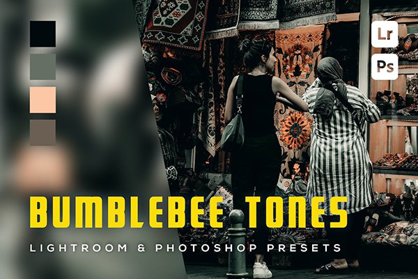【LR预设】6款黑暗复古人像旅拍摄影后期调色Lightroom预设 6 Bumblebee tones Lightroom and Photoshop Presets