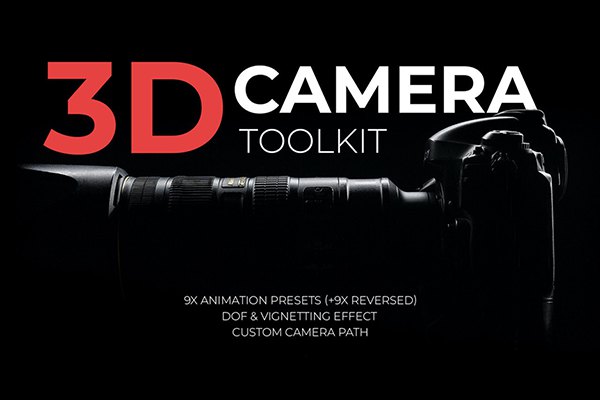 【达芬奇模板】摄像机三维空间透视动画展示控制工具 3D Camera Toolkit