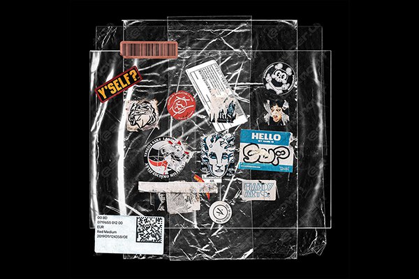 【PS样机】复古做旧透明塑料袋气泡箔膜贴纸包装效果PSD样机 23 Plastic bag Mockups PSD + 19 bonus sticker VOL. 2