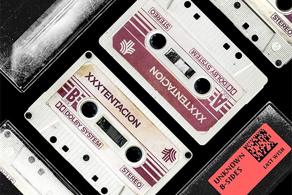 【PS样机】复古80年代音乐磁带录音带产品展示PS贴图样机 Scratched Dusty 80’s Cassette Tape Photoshop Mockup PSD