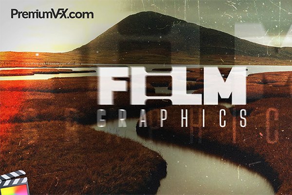 【FCPX插件】时尚大气电影标题字幕调色转场效果工具包 PremiumVFX – Film Graphics