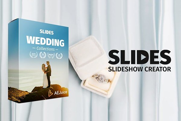 【AE/PR模板】浪漫爱情婚礼幻灯片展示电子相册效果动画 AEJuice – Slides – Wedding Collection