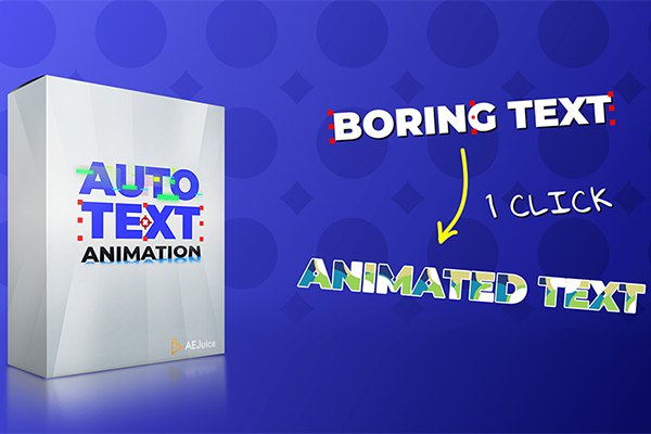 【AE模板】20种炫酷时尚文字标题动画预设 AeJuice – Text Animation