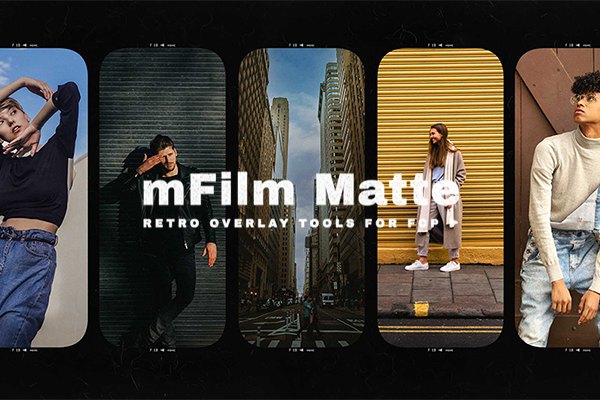 【FCPX插件】82种复古怀旧电影胶片边框叠加效果镜头光斑转场动画 motionVFX – mFilm Matte