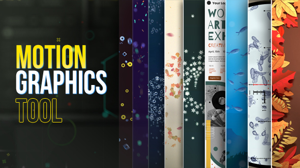 【AE脚本】创建大量动态图形复杂场景MG动画工具 Motion Graphics Tool 汉化版 +使用教程