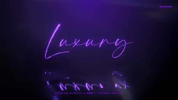 【AE模板】奢华优雅文字LOGO标志展示动画 Luxury Logo Reveal
