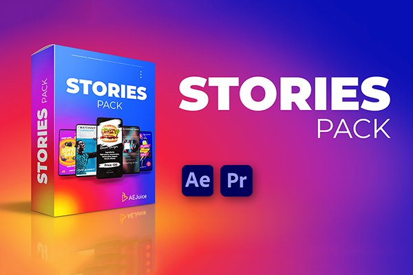 【AE/PR模板】Ins抖音社交媒体竖屏封面海报封面图文排版宣传动画 AEJuice – Instagram Stories