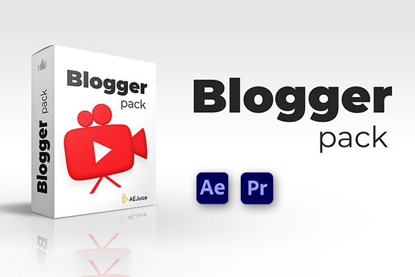 【AE/PR模板】网络社交媒体图形元素视频包装文字标题动画 AEJuice – YouTube Pack