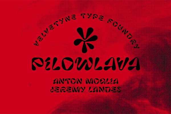 【字体】前卫潮流抽象扭曲3D显示创意设计英文字体 Pilowlava Font