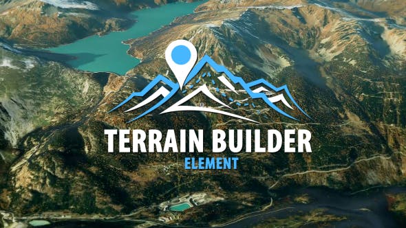 【AE脚本】三维地图地形地点路径展示动画工具 Terrain Builder Element (and TB Cinema Lite)