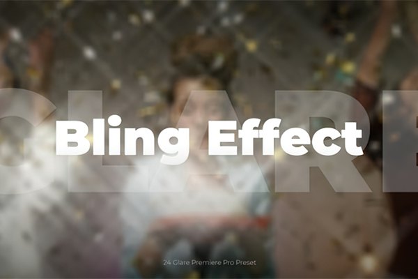 【PR预设】星光闪烁金光闪闪朦胧梦幻光效PR预设 Bling Effect