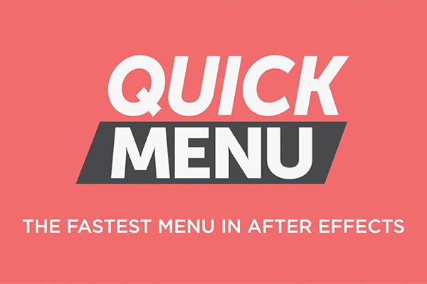 【AE脚本】快速检索查找插件特效菜单命令表达式预设工具 Quick Menu v3.1.0 + 使用教程
