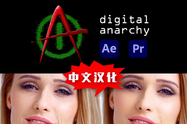 【AE/PR插件】磨皮美颜锐化光照视频去闪烁AE/PR插件合集 Digital Anarchy bundle 2025.5 Win汉化版