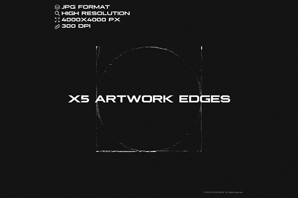 【图片素材】5张高分辨率照片边缘破损抽象复古艺术设计叠加素材 X5 Artwork Edges