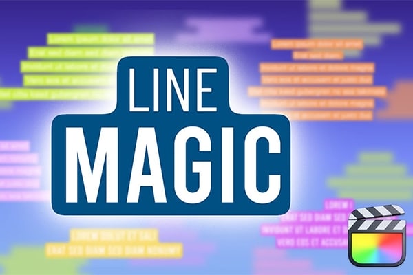 【FCPX插件】38组时尚科技文档介绍字幕条排版动画 Rowie Line Magic