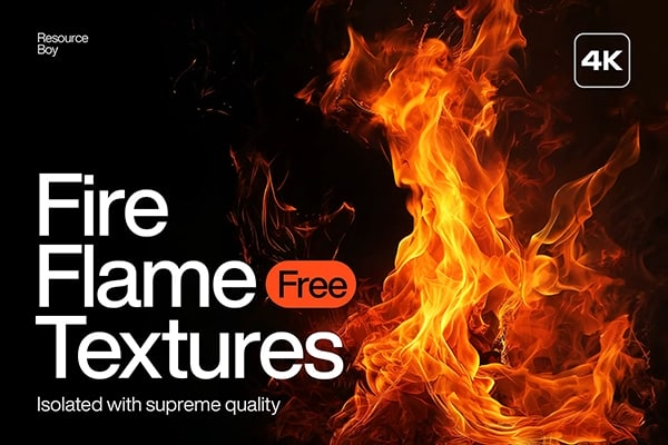 【图片素材】100张4K分辨率燃烧火焰火苗创意设计图片素材 Fire Flame Textures
