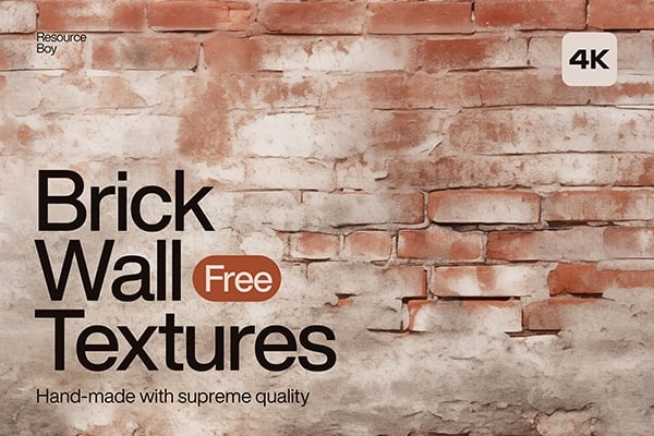 【图片素材】200款高清4K砖墙砖块建筑墙壁纹理图片素材 200 Brick Wall Textures