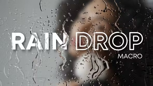 【达芬奇模板】5种下雨雨滴窗户玻璃水珠水雾效果达芬奇模板 Rain Drop Effect