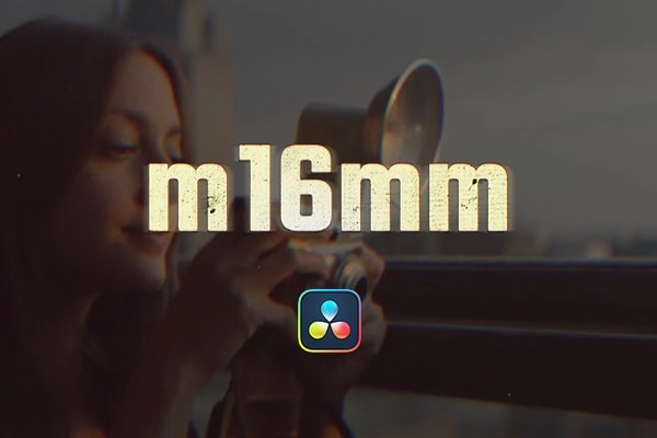 【达芬奇插件】30种复古怀旧电影胶片边框刮痕视觉特效预设 motionVFX – m16mm 汉化版