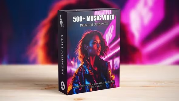 【调色预设】500组专业风格化电影音乐视频LUTs调色预设 500+ Cinematic Music Video LUTs Bundle