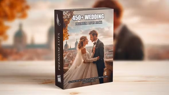 【调色预设】450个专业高级浪漫爱情婚礼视频LUT调色预设 Premium Wedding LUTs Mega Bundle