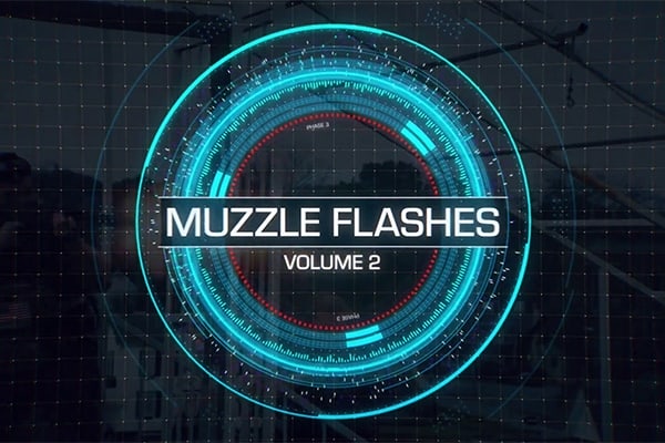 【4K视频素材】116个真实电影枪支枪口闪光火花特效动画含透明通道 ActionVFX – Muzzle Flashes Vol. 2