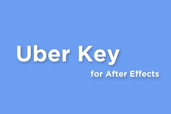 【AE脚本】关键帧快速调整更改动画路径工具 Uber Key 1.0