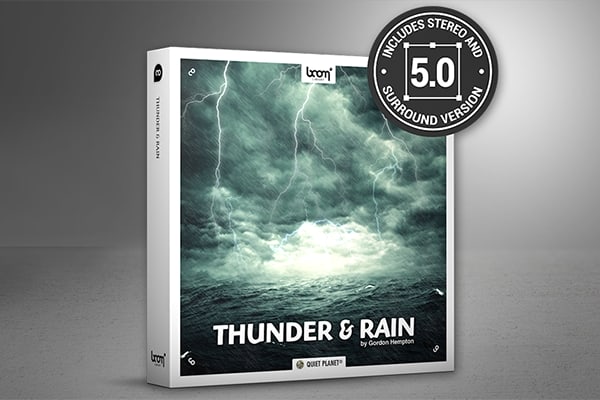 【配乐音效】66组打雷下雨狂风闪电暴雨环境环绕立体声音效 Boom Library – Thunder & Rain