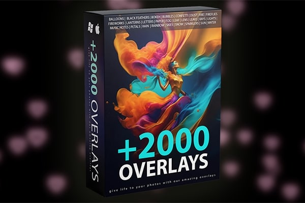 【图片素材】2000+气球羽毛散景光斑彩屑气泡花瓣枝叶雨雪阳光彩虹照片创意叠加合成素材 Pix-Space +2000 Overlays